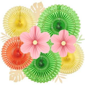 Tianyi-Easy Joy Femme Fille Anniversaire D&eacute;coration,Eventail En Papier D&eacute;coratif D&eacute;coration D'anniversaire,Convient Pour La D&eacute;coration De Table De F&ecirc;te De Th&eacute; D'anniversaire De Mariage Baby Shower-12 - Neuf