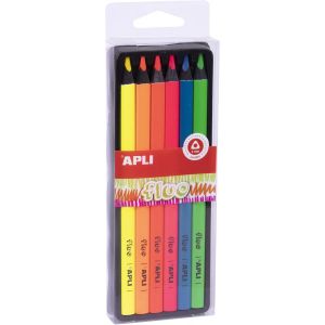 Kalanka-18060 &iquest; Crayons De Couleurs Jumbo Fluo - Bo&icirc;te De 6 Crayons Jumbo. - Neuf