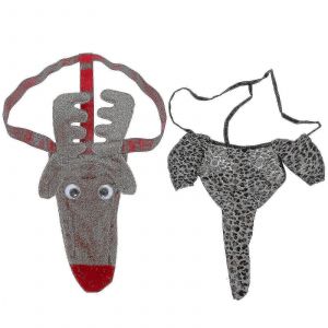 2 Pcs Hommes Tongs Hommes Animal G String Hommes Tongs Homme String Léopard String Sous-Vêtements Fo - Neuf