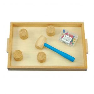 Jouet De Martelage, Jouet D'interaction Parent-Enfant Pour La Coordination ?Il-Main, Générateur De Bruit, Plateau En Bois Pour Enfants 1/2/3 - Neuf