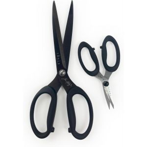 Tim Holtz Lot De Ciseaux De Qualit&eacute; Sup&eacute;rieure|Ciseaux En Titane De 24,1 Cm Et Cisaille De Mercerie De 12,7 Cm Avec Bo&icirc;te De Rangement - Neuf