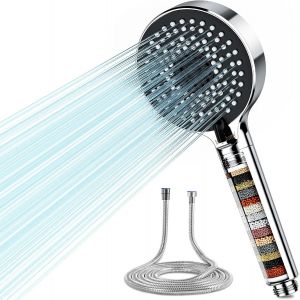 Support Pommeau De Douche En Métal,Support De Pommeau De Douche En Métal Réglable À 180 Degrés,Fixation Solide Et Flexible,Compatible Avec La Plupart Des Pommeaux De Douche,Avec Vis Et Tournevis - Neuf