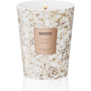 Bougie parfumée 990g|Noir Air|150h de combustion & 3 mèches|Bougie Decorative naturelles en cire de soja|Aromathérapie relaxante|Cadeau pour femme & homme,Modern Marble Jar - Neuf