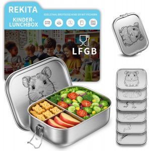 Bo&icirc;te &Agrave; Lunch En Acier Inoxydable Pour Enfants Avec Compartiments, Bo&icirc;te &Agrave; Bento 850 Ml, Bo&icirc;te &Agrave; Lunch, Bo&icirc;te &Agrave; Lunch Personnalis&eacute;e, Bo&icirc;te &Agrave; Lunch Pour L'&eacute;cole, Les Excursions, La Maternelle - Neuf