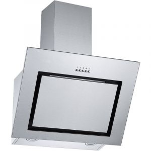 Hotte D'Aspiration Inclin&eacute;e Hotte Murale Sans T&ecirc;te 60 Cm Inox Led - Respekta - Neuf