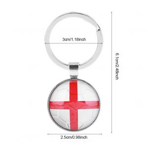 Porte-Cles Avec Pendentif En Metal Et Drapeau National Pour La Coupe Du Monde (Angleterre) - Neuf