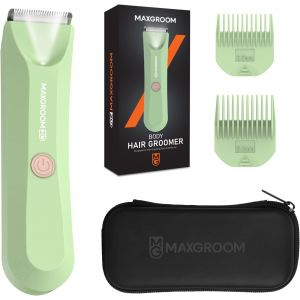 Tondeuse Intime Homme,Tondeuse Corps,Tondeuse Partie Intime Homme,Tondeuse &Eacute;tanche Ipx7 Avec Led Pour Crops,Intime,Barbe,Aisselles,Jambe,Bras (Vert) - Neuf