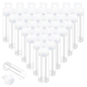 30pcs Tube transparent Conteneurs de perles,Tubes de stockage en plastique avec bouchons Organisateurs Ensemble de récipients de bouteille fo - Neuf