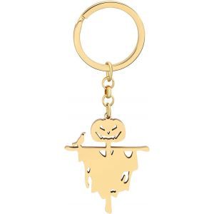 KAL-Porte-Clés Faucheuse Halloween Tête De Mort Skull Porte-Clés En Alliage De Zinc Porte-Monnaie Pour Femme Hommes Fille Cadeau - Neuf