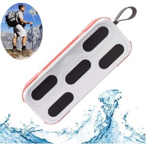 VornixorSarlshop-Bluetooth Enceinte &eacute;tanche Haut-parleur Ext&eacute;rieur Sans Fil Bluetooth Musique Etanche Bluetooth Haut-parleur Soutien AUX TF Carte FM Radio Pour T&eacute;l&eacute;phone Puissant Haut-parleur Sans Fi - Neuf