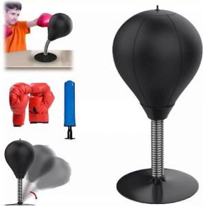 Sac De Boxe De Bureau Sac De Frappe Soulagement Du Stress Vitesse D'entraînement Sac De Frappe Muay Tai Exercice Suction Tab - Neuf