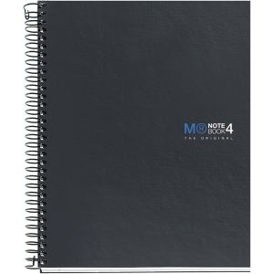 Carnet De Notes A5 (148 X 210 Mm), 4 Colour Stripes, 160 Feuilles Lisses, Papier Extra-Opaque 70 G/M&sup2;, 2 Trous De Perforation, Couverture Rigide, Couleur Graphite - Neuf