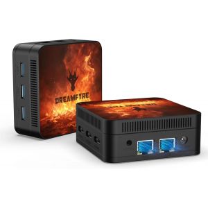 CHECARZHN--NO1-Mini Pc 8Go Lpddr4 256Go M.2 Ssd, Mini Ordinateur De Bureau Alder Lake-¿95 (Jusqu'À 3,4 Ghz), 4K@60Hz Triple Screen Display/Wiff 5/Rj45 Gigabit Ethernet/Bluetooth 5.0/Vesa Pour Bureau - Neuf