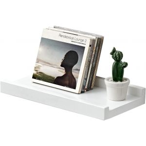 Étagère Murale, 30cm Étagère Flottante En Bois De Chêne Massif, Rustique Etagere Bois Pour Salon, Cuisine, Chambre, Salle De Bain - Neuf