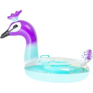 Kal-Flotteur Gonflable Pour Piscine,Paon Gonflable Anneau De Natation Bou&eacute;e Flottante Paon Bou&eacute;e De Natation, Pour Enfants Piscine D'&eacute;t&eacute; Parties Beach Raft Toy Livr&eacute; Convient Enfants - Neuf