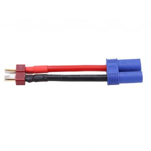 Adaptateur De Conversion De Prise MâLe En Forme De T Vers Prise Femelle Ec5 93mm 12awg Pour ModèLe D'avion De Voiture Rc - Neuf