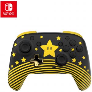 Turtle Beach Rematch Super Mario Star Manette sans fil w/ brille dans le noir et sous licence officielle Nintendo - pas de bouton C - Neuf