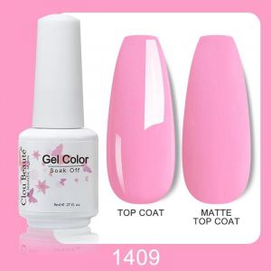 Clou Beaute Vernis &Agrave; Ongles Gel Automne Hiver Couleur Rouge Fonc&eacute; Vernis Semi Permanent Hybride Ongles Gel Uv Led Nail Art Base Couche De Finition.1409. - Neuf