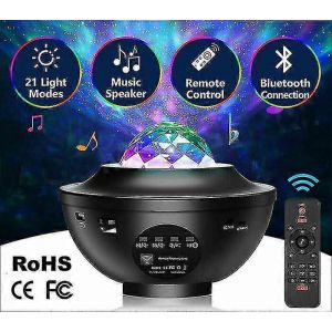 Projecteur De Veilleuse &Eacute;toil&eacute;e Led Bluetooth Galaxy, Lampe De Soir&eacute;e Id&eacute;ale - Neuf