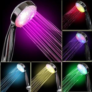 Pomme de douche LED 7 couleurs,multicolore,ajustement universel - Neuf