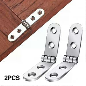 2pcs 180 degrés pliable charnière rabat charnières à visser pour machine à coudre armoire porte charnière meubles accessoires de quincaillerie - Neuf