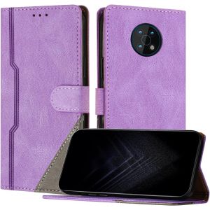 Kal-Étui Pour Nokia G50 5g, Housse En Cuir Pu Avec [Protection Antichoc Tpu] [Fonction Support] [Porte-Cartes ] Antichoc Magnétique Coque Pour Nokia G50 5g - Violet - Neuf