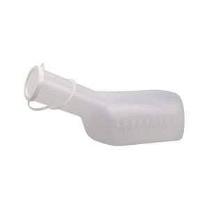 Bouteille D'urine Masculine 1 Litre / 1000 Ml Bouteille D'urine En Plastique Durable Avec Bouchon Lignes De Mesure Faciles À Lire Portable Pour Les Voyages - Neuf