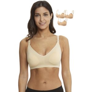 Soutien-Gorge De Maternit&eacute; Et D'allaitement Sans Couture Pour L'allaitement Et Le Sommeil Pendant La Grossesse, Avec Rallonges De Soutien-Gorge Et Clips Suppl&eacute;mentaires - Neuf