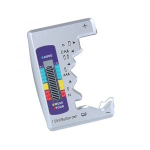 D&eacute;tecteur de capacit&eacute; de batterie, batterie &agrave; bouton num&eacute;rique testeur de contr&ocirc;le de batterie universel avec testeur de pile bouton pour piles AA AAA C, D, 9 V 1,5 V - Neuf