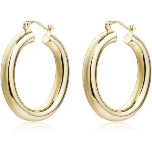 Chenquansarl-Boucles D'oreilles En Argent 925 Femmes, Petites Boucles D'oreilles Cr&eacute;oles Hypoallerg&eacute;niques Mini Boucles D'oreilles &Eacute;paisses Petites Boucles D'oreilles Huggie Petites Larges Cr&eacute;oles - Neuf