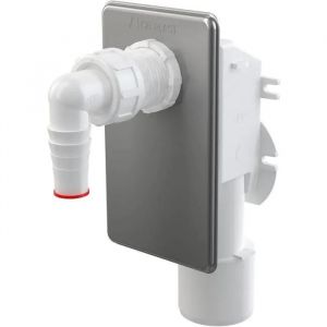 Alca Siphon encastrable pour lave linge en acier inoxydable (APS3) - Neuf