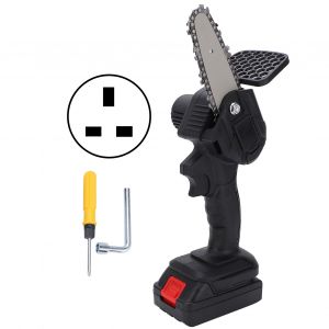 XYONG Mini scie a main 4 pouces, outil de coupe electronique portable a une main, tronconneuse avec brosse, AC 100-240 V, prise britannique noire - Neuf