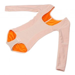 Sous-Vetement Gainant Epais Et Chaud Pour Femme, Doux Et Respirant, A Manches Longues, Maintien De La Poitrine, Couleur Chair, Taille Xxl - Neuf