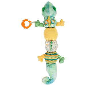 Hochet Musical En Peluche Pour Nouveau-Né, Jouet De Berceau, Animaux En Peluche, Jouet De Dentition, Jouet Éducatif, Sensoriel Et Auditif Pour Bébé, Cadeau De Fête, Rose-Vert - Neuf