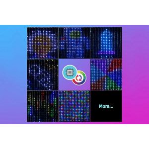 Smart Rideaux lumineux De 400 Led &agrave; Changement de Couleur Dynamique DIY guirlande Lumineuse avec de la Musique - Neuf