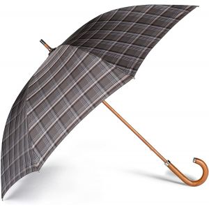 Parapluie Long Pour Homme Luxury Collection Imprim&eacute;, Classique Et Tr&egrave;s &Eacute;l&eacute;gant, Poign&eacute;e En Bois Piantino, Avec Des Finitions Chrom&eacute;es. Tout Un Luxe Pour Les Jours De Pluie. (Tartan) - Neuf