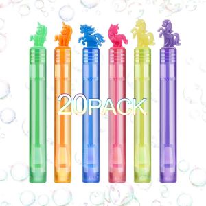 lbgwp60-Bulles De Savon Jouet Sacs De Fête Cadeaux Pochette Anniversaire Enfant Invites Surpr Goodies Pour Garçon Fille (20 Licornes) - Neuf