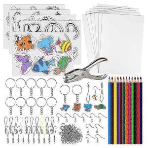 Le kit de 168 feuilles de plastique rtractables comprend 15 feuilles dart de film rtractable,perforatrice,12 P 2025 colors - Neuf