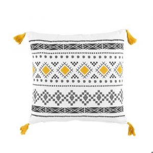 Coussin 40 X 40 Cm Talismania Blanc - Neuf