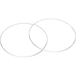 Kal-2pcs Verre De Montre En Cristal 35,5mm Dia 1,0mm Bord Biseauté Plat Rond Verre Ultra-Clair Visage De Montre En Verre Cristaux Len Miroir De Cadran Pièces Rechange Pour Réparation - Neuf