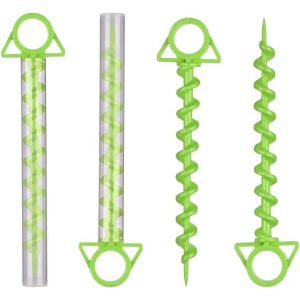 Green Tent Pegs Lot De 4 Piquets De Tente Pour Camping, Tentes, Piquets De Tente, Piquets De Tente, Piquets De Tente, Clous Robustes - Neuf