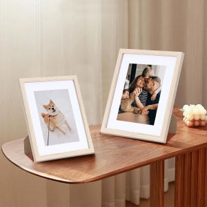 Cadres Photo A4 Bois lot de 3 cadres photo pour posters et affiches Convient pour Accrocher des Dipl&ocirc;me et D&eacute;coration Cadre photo Montage Mural ou sur Table - Neuf