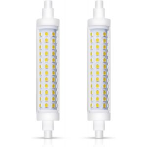 Sjzg-R7s Led 118 Mm 15w Blanc Froid 6000k 1540lm, 96 Smd Leds, &Eacute;quivalent &Agrave; Lampe Crayon Halog&egrave;ne J118 R7s 100w 120w, Ac 220v, Ampoule 118mm Led Lampe Non-Dimmable, Lot De 2 - Neuf