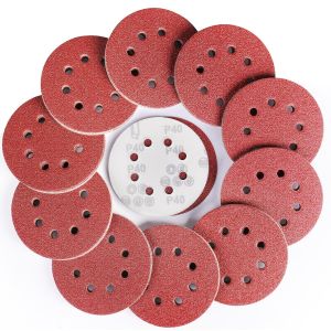 70 Pièces Rond Disques Abrasifs À Grain 40, 125 Mm Disque De Ponçage À 8 Trous De Différentes Tailles Papier Poncer Pour Ponceuse Excentrique - Neuf