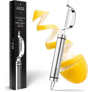 Econome Legumes Tout Inox-Eplucheur L&eacute;gumes Et Fruits Avec Lame Dentel&eacute;e-&Eacute;conome Legumes Lavable Au Lave-Vaisselle-Cuisine Accessoires Pratique-Easy Peeler - Neuf