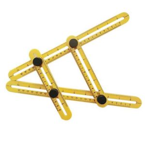 Règle multi-angles, outil de gabarit, règle de mesure multi-angles, règle de mesure pliable, règle d'angle de gabarit général pour les bricoleurs, Bu - Neuf