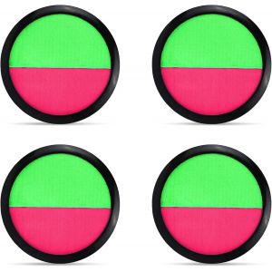 Mdy-4pcs Raquette Scratch Ball, Balle Raquette Scratch Jeux, Jeu De Balle Enfants, Lancer Catch Ball Jouet Jeu Apportez 4 Balles, S'applique Jeux D'extérieur Famille - Neuf