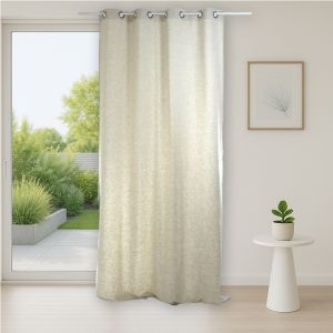 Rideau Uni En Lin Lav&eacute; - Neuf