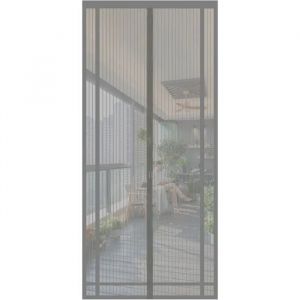 Moustiquaire Magn&eacute;tique Pour Porte De Balcon 160x230cm Rideau Anti-Insectes En Polyester Avec Fermeture Automatique Par Aimants - Neuf