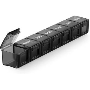 Extra Large Boîte À Pilules, Hebdomadaire Pilule Organisateur, Avec Couvercle Transparent, Idéal Pour L'arthrite, Pour Les Vitamines, Les Huiles De Poisson Ou De Suppléments, Sans Bpa, Facile À Nettoyer - Neuf